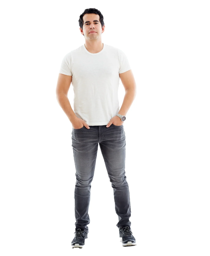 Slim Fit / Steel (Faded Black)